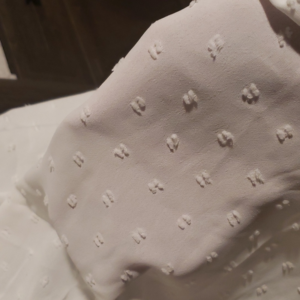 🎉HP🎉New boutique swiss dot lace splicing top - Picture 8 of 11